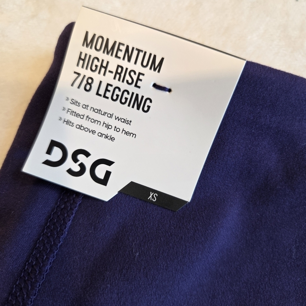DSG Women's Momentum Perforated 7/8 Leggings - Purple Ink Size XS New Yoga Work - Picture 7 of 12